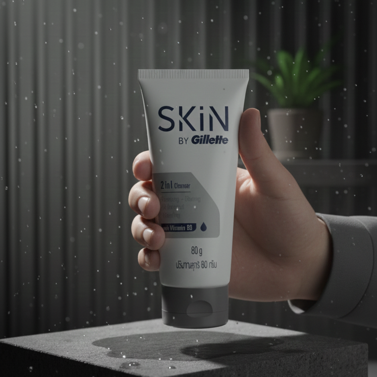 Skin By Gillette 2 In 1 Cleanser Gentle Formula